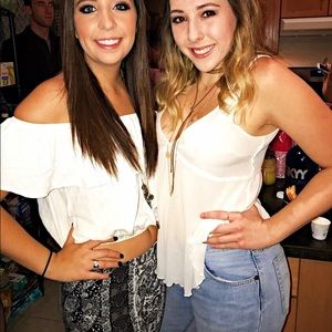 UO Off the Shoulder Crop Top